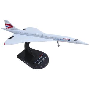 Daron Worldwide Trading Postage Stamp British Airways Concorde Vehicle (1/350 Scale), White,black