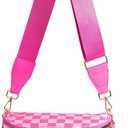 Spacious Checkered Nylon Crossbody Bag Bum Bag Checkered Handbags Wallets for Women