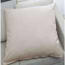 Pillowcases Standard 20x20 Set of 1 Throw Pillow Covers 24x24 Linen Fabric Pillow Protectors 28x28 Pillow Cases 22x22 with zipper Decorative for Sofa Car Bed Cushion Slipcover(Beige,70x70 cm 28x28 in