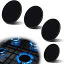 Surface Burner Cap Set Replacement for GE Gas Range/Stove/Oven (4-Pack)  Includes WB29K10009-1 (2.6"), WB29K10001-2 (3.2"), WB29K10006-1 (3.5")  Even Heat for Consistent Cooking