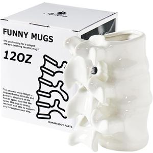 Funny Coffee Mug, Cute Ceramic Coffee Mugs, Novelty Large Ceramic Coffee Pot Mugs, White 12oz Funny Gifts for Nurse, Surgeon, Anatomy Teacher