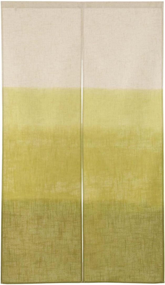 Noren Curtain Tapestry Gradient Green 85 × 150cm Japan, Gradient Green