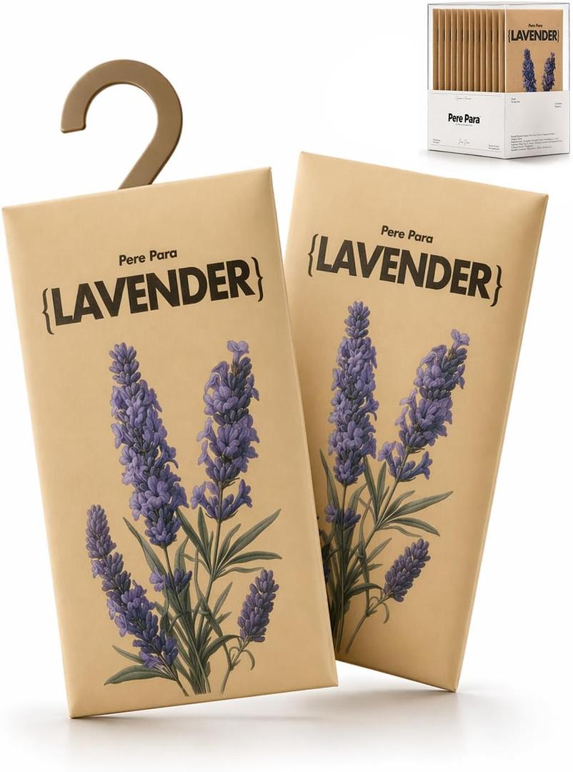 12 Packs Lavender Potpourri Scented Sachets for Closet & DrawerDeodorizer for Stagnant AirLong Lasting Hanging Paper Air Fresheners and Odor Eliminator for Clothes