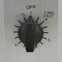 GE In-Wall Mechanical Countdown Timer Switch, Spring Wound, Up to 15 Minutes, 1-Minute Intervals, No Neutral Wire Needed, Ideal for Lights, Exhaust Fans, Heaters, LED, 15303