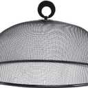 BESTOYARD 14-Inch Mesh Food Cover Dome Protective Cover for Kitchen & Outdoor Use Ventilated Stainless Steel Food Dome for Picnic Bbq Party and Fruit Protection