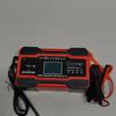 NEXPEAK NC201 10-Amp Battery Charger, Smart Trickle Charger 12V 24V Car Battery Charger Fully Automatic Maintainer Desulfator w/Temp Compensation for Car Truck Lawn Mower Boat Marine Batteries