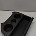 Karltys 2 in 1 Center Console Organizer Dining Tray with Cup Holder for Rivian R1S R1T Accessories 2022-2025 2026, 2 Layer Storage Box with Detachable Drink Holder & Anti-Slip Silicone Mat