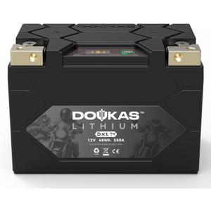 DKL14 550A LiFePO4 Motorcycle Lithium Battery, 12V 4Ah Powersports Battery, Compatible Jet Ski, Quad, Lawn Mower, Scooter, Generator Battery, Snowmobile