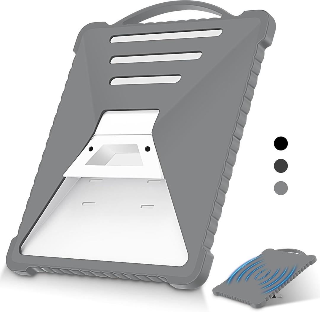 for Starlink Mini Protective Case, Liquid Silicone Cover for Starlink Mini Satellite Dish Antenna Full Protector Sleeve Shell Accessories, Portable Shock Resistant, Lightning-Proof (Grey)