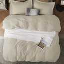 Bedsure Duvet Cover Full Size - Soft Double Brushed Bedding Set for Kids & Adults, Zipper Closure, 3 Pieces, Includes 1 Duvet Cover (80"x90") & 2 Pillow Shams, NO Comforter, Linen