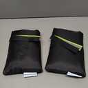 2Pack Outdoor Faucet Covers for Winter - Pro 6.7" W x 8.3" H Outdoor Water Faucet Cover Socks for Winter Freeze Protection Pipe Insulation Reusable Waterproof Insulated Spigot backflow Cover,Black