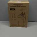 264GPH Canister Filter, 4-Stage External Aquarium Filter Ultra-Quiet Water Circulation Cleaning Machine with Media for Fish Tanks and Aquariums Up to 75 Gallons (264GPH) (Black)