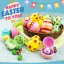 3 Inch Jumbo Plastic Easter Eggs 30 Pack - Premium Colorful Fillable Empty Easter Eggs Bulks for Easter Basket Fillers Egg Hunt, Classroom Prize Supplies, Filling Treats and Party Favor