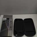 Orzly Carry Case Compatible with Nintendo Switch and New Switch OLED Console - Black Protective Hard Portable Travel Carry Case Shell Pouch with Pockets for Accessories and Games (6.2 inch Switch 1)