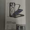 ESR for iPhone 14 Case, Compatible with MagSafe, Full-Body Military-Grade Drop Proof Case with Built-in 9H+ Tempered Glass Screen Protector, Armor Series, Clear Black