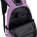 Tzowla Travel Laptop Backpack Water Resistant Anti-Theft Bag with Giant Tumbler Holder Pocket and Lock 15.6 Inch Computer Business Backpacks for Women Men Work College Gift,Casual Daypack(Purple)