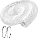 5" x 10' PVC Dust Collection Hose, Flexible Heavy PVC Fume Collection Hose with Carbon Steel Wire Coil, Puncture Resistant Clear PVC Fume Collection Hose for Dust Collectors