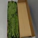 Richeerca Fake Ferns, 35IN Large Fake Bush Plants, 2 Artificial Boston Ferns with 39 Fronds for Outdoor Hanging Planter Garden Porch Entrance Home Decor