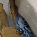 Hydrangea Flower in Mason Jars, 10 Set Floral Arrangements Table Centerpieces Decor Glass Flowers Vases for Home Party Wedding Bridal Shower Graduation Boho Decorative(Blue)