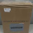 downluxe Outdoor Chair Cushions 24x24 with Removable Cover, Waterproof Patio Furniture Cushions, Deep Seat Cushions for Outdoor Furniture with Backrest for Sofa, Couch and Patio Chairs, Burgundy