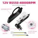 12v Motor Gearbox RS550 40000RPM High Speed 2Pcs Ride On Car Gearbox fit Kids' Electric Vehicles Jeeps ATV Truck Car SUV 12V Ride on Toys Replacement