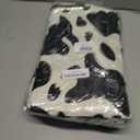20 Pcs Linen Cow Print Table Runner Black and White Farm Cow Print Tablecloth Western Barnyard Cowboy Themed Table Cloths for Birthday Party Decorations Home Kitchen Table Supplies ( 13 x 72 in)