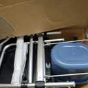 Heavy-Duty Rolling Shower Chair with 10" Solid Wheels for Elderly