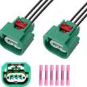 HiSport Headlight Connector Wiring Harness Replace Compatible 68064997AA with Chrysler Jeep Headlight Daytime Running Lamp Parking Light H13