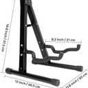 Foldable Guitar Stand - Non-slip Rubber And Foam Arm, Suitable for Acoustic, Electric, Bass, Ukulele, Banjo