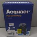 Acquaer 1/3 HP Automatic Swimming Pool Cover Pump, 2950 GPH Submersible water pump with 3/4” Check Valve Adapter & 25ft Power Cord, Water Removal for Pool, Hot Tubs, Rooftops, Water Beds and more