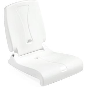 Step2 Folding Flip Seat, Lightweight Portable Outdoor Chair for Poolside, Camping, Beach, Boats, Tailgates, Durable Ground Chair with Back Support for Adults, White