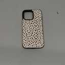 uCOLOR Compatible with iPhone 15 Pro Max 6.7" Wallet Case with Card Holder Slot Folio Flip Leather Kickstand Magnetic Clasp and RFID Blocking Design Cover 15PM 6.7 Inch (Almond Latte Polka Dot)