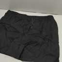 PLEPAN Mens 5 Inch Linen Shorts - Casual Elastic Waist Drawstring Summer Beach Shorts with Pocket (Black, XXL)