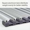 Large Aluminum Roll Up Dish Drying Rack 20.5" x 13" with Dish Holder