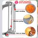 Stainless Steel Multifunctional Double-Sided Peeler - Easily Peel Fruits, Melons, Potatoes and Shredded Papers, Great for Home Cooking (Vegetable Peeler-1) (Vegetable Peeler)
