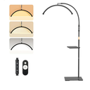 Lash Lamp, Large Half Moon Light For Lash Tech Nail Tech Tattoo Artist And Skincare, Adjustable Gooseneck LED Moon Lash Light, Dimmable Brightness and Color Modes, With Tool Tray