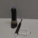 H2ofloss Sonic Electric Toothbrush and Water Flosser Combo, Rechargeable 2000mAh Toothbrush and 2500mAh Oral Irrigator with 300ml Tank, 2 in 1 for Home and Travel (Black)