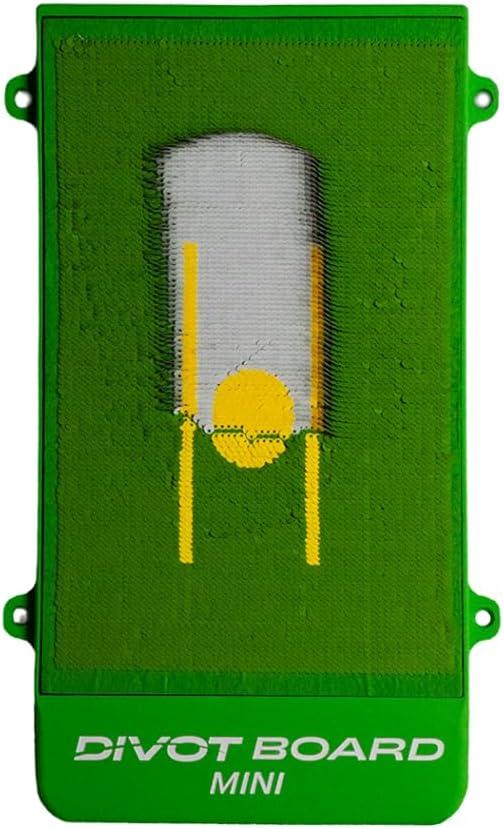Divot Board Mini Golf Training Aid  Patented Compact Swing Path Trainer & Impact Feedback Mat  Improve Strike Quality & Low Point Control  Indoor/Outdoor Golf Practice Tool