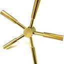 WAH LIN PARTS 5 Spoke Heavy-Duty Handle, Gold, Fits Most Fireproof Rifle Safes, Gun Cabinets, Depository Safes, Strong Boxes, Vault Doors