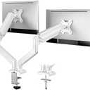 ErGear Dual Monitor Stand up to 32 inches Screen, Load-Bearing Max 22 lbs Each Arm, Adjustable Dual Monitor Mount, Sturdy Steel vesa Monitor Mount with Stable VESA 75x75 100x100mm