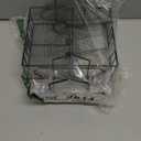 ZOOFOX Metal Napkin Holder with Salt and Pepper Shakers, 2-in-1 Condiment Holder for Table, 4 Compartment Restaurant Wrought Iron Condiment Rack for Party, Camping, Picnic