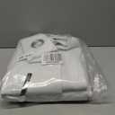 NICETOWN White Blackout Curtains 84 inches Long, Full Light Blocking Drapes with Black Liner for Nursery, Noise Reducing Thermal Insulated Draperies for Doorway (2 Pieces, 37" Wide Each Panel)