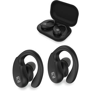 01 02 015 Wireless Earphones, 5. 0 Effortless Pairing Half-in-ear Design Earphones Type C Port with Type C Charging Cable for Outdoor Sports, Black