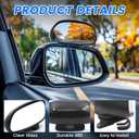 Blind Spot Mirror Adjustable 360 Degree Car Side Mirror, HD Glass Rear View Mirror Exterior Accessories for Car SUV Frame Thickness Less than 5MM (2 x Style 7)