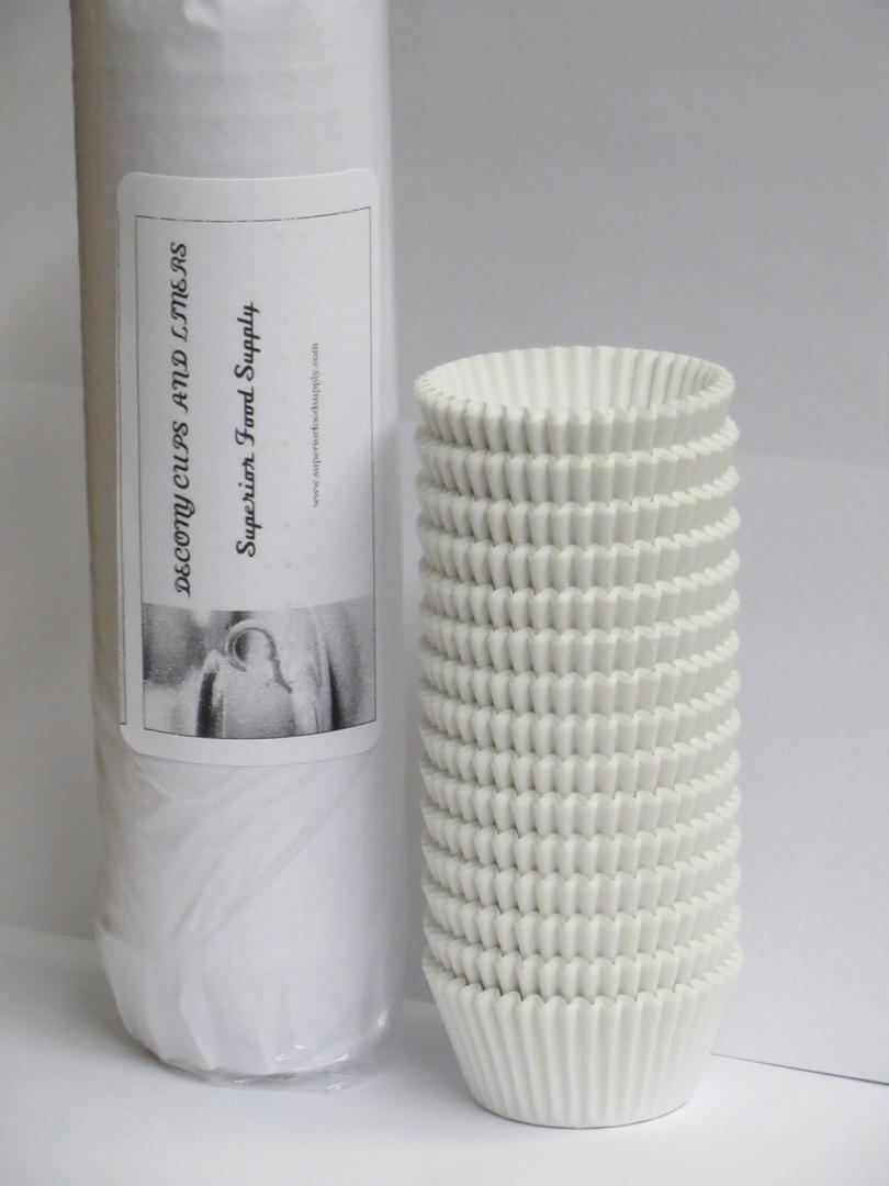 Mini Paper Cupcake Liners 1000 pc -MADE IN USA -Fluted Cupcake Holder Cups for Baking Muffins, Food-Grade, Odorless, Non-Stick, Quick-Release - Fits Mini Pans, 1 1/2'' x 1"