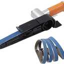 Air Belt Sander 3/4" x 20-1/2" Belt Size Pneumatic Tool with 12pc Belts (#40, #60, #80 & #120), Good for Deburring, Sanding and Finishing (3/4" x 20-1/2" Sander)