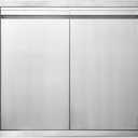 JIE JIN BBQ Access Door 24" W X 24" H Outdoor Kitchen Doors Double Doors Thickened 304 Stainless Steel Outdoor Kitchen Accessories Door for Indoor/Outdoor Kitchen Outdoor Cabinet BBQ Island