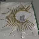 Fantherin Mary Halo Crown Headband Spiked Halo Crown Sunburst Goddess Headpiece for Cosplay Halloween Costume Party (Gold)