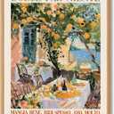 Vintage Italy Canvas Wall Art Dolce Far Niente Quote Lemon Tree Patio Poster Trendy Travel Wall Decor Amalfi Coast Print Rustic Italian Food Painting For Dining Room Kitchen 8x12inch Wood Frame