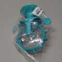 Cat Dog Treat Dispenser Toy - Cat Interactive Feeder Pet Food Toys Feeder 360 Degree Rotating Food Leakage Device Rotate with Strong Suction Cup Money Wheel Shape (Lake Blue)